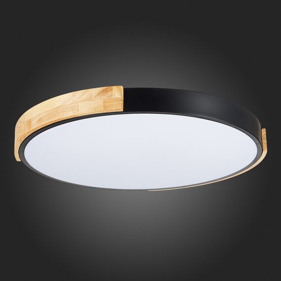 SLE201342-01 Светильник потолочный Черный, Светлое дерево/Белый LED 1*40W 3000K/4000K/6000K DELIA, изображение 11