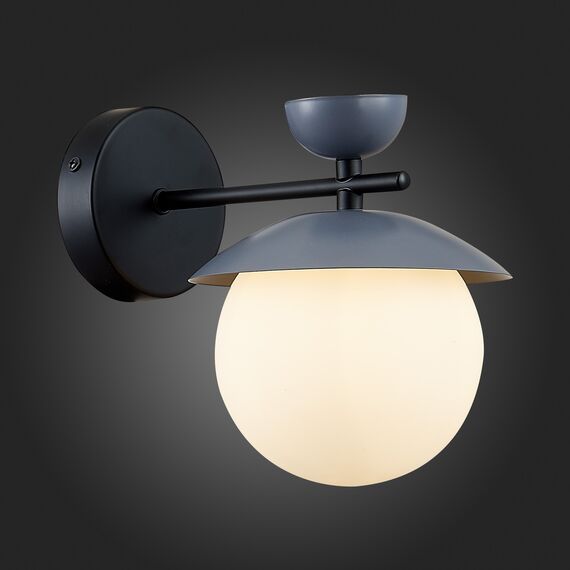 SLE220201-01 Светильник настенный Черный, Серый/Белый G9 1*5W GENOVA, изображение 2