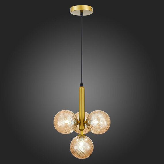 SLE220323-04 Светильник подвесной Золото/Янтарный G9 4*5W 4000K SALERNO, изображение 2