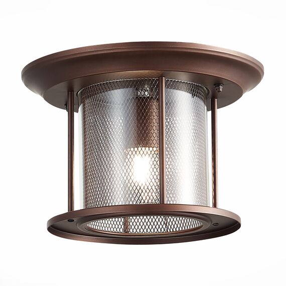 SL080.402.01 Светильник уличный потолочный ST-Luce Темный кофе/Прозрачный, Темный кофе E27 1*60W LASTERO, изображение 3