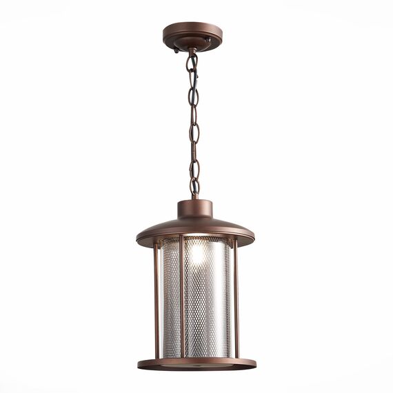 SL080.403.01 Светильник уличный подвесной ST-Luce Темный кофе/Прозрачный, Темный кофе E27 1*60W LASTERO, изображение 3