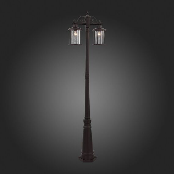 SL080.425.02 Светильник уличный наземный ST-Luce Темный кофе/Прозрачный, Темный кофе E27 2*100W LASTERO, изображение 2