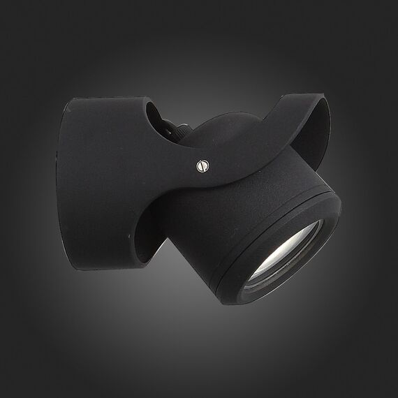 SL093.401.01 Светильник уличный настенный ST-Luce Черный/Черный, Прозрачный G5,3 1*3W ROUND, изображение 5