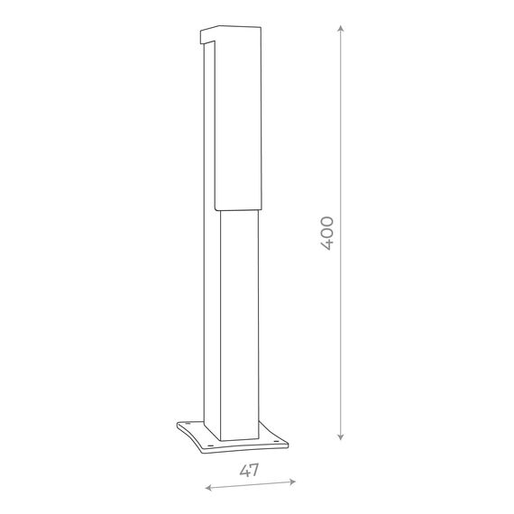 SL096.405.02 Светильник уличный наземный ST-Luce Черный/Белый LED 1*6W 4000K POSTO, изображение 10