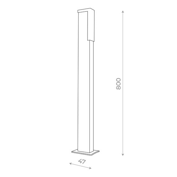 SL096.445.02 Светильник уличный наземный ST-Luce Черный/Белый LED 1*6W 4000K POSTO, изображение 7