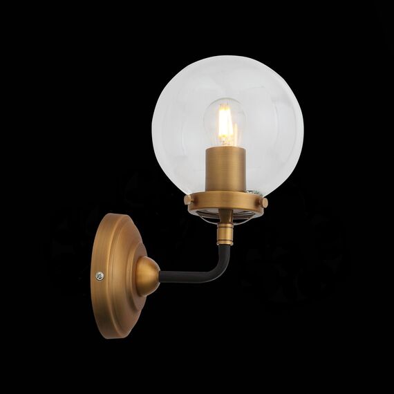 SL234.401.01 Бра ST-Luce Черный, Золото/Прозрачный E27 1*40W VARIETA, изображение 7