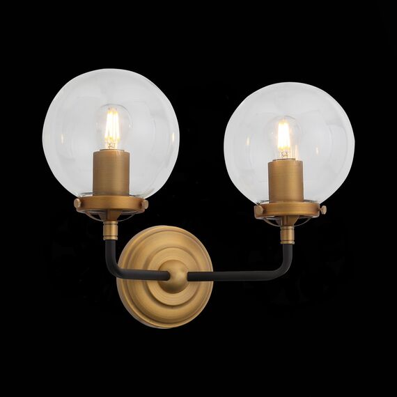 SL234.401.02 Бра ST-Luce Черный, Золото/Прозрачный E27 2*40W VARIETA, изображение 4