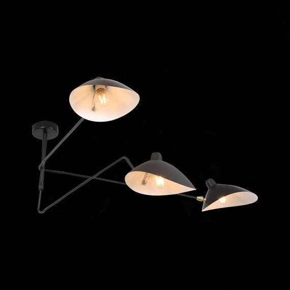 SL305.402.03 Люстра потолочная ST-Luce Черный/Черный, Белый E27 3*60W SPRUZZO, изображение 7