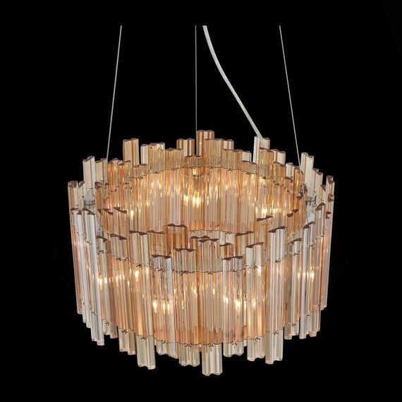 SL400.103.09 Люстра подвесная ST-Luce Хром/Янтарный G9 9*5W VERSITA, изображение 7