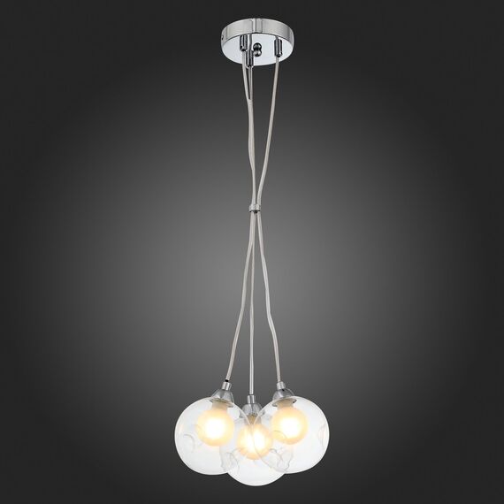 SL431.113.03 Светильник подвесной ST-Luce Хром/Прозрачный, Белый G9 3*5W DUALITA, изображение 2