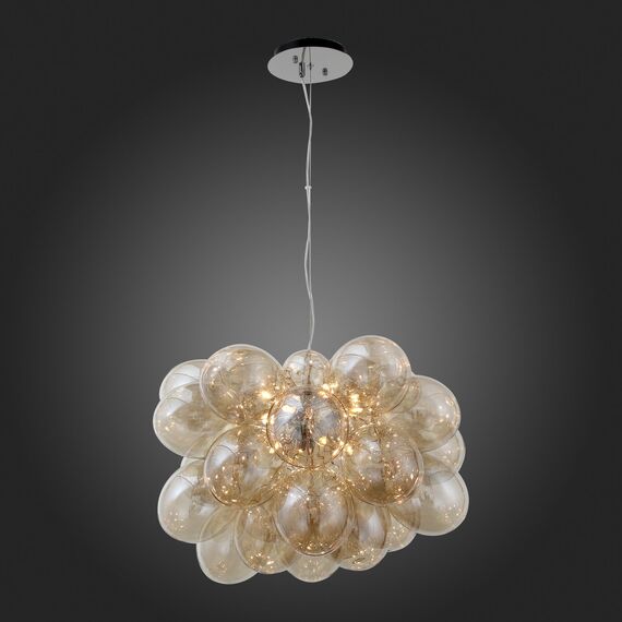 SL432.203.12 Люстра подвесная ST-Luce Хром/Коньячный G9 12*5W SOSPIRO, изображение 2