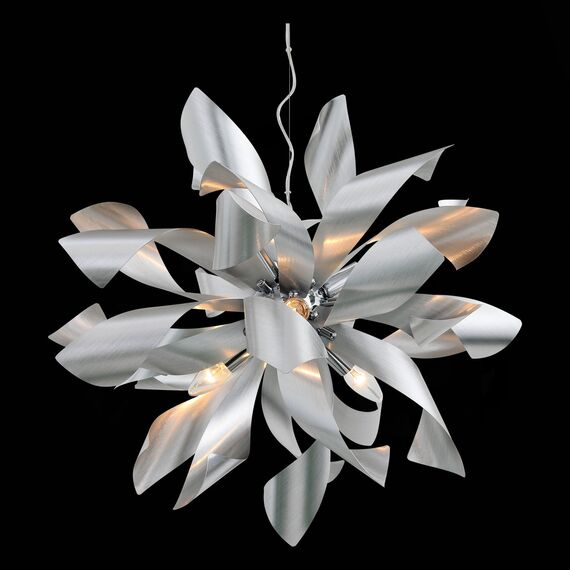 SL453.003.06E Люстра подвесная ST-Luce Алюминий/Алюминий E14 6*40W SPIRAGLIO, изображение 4