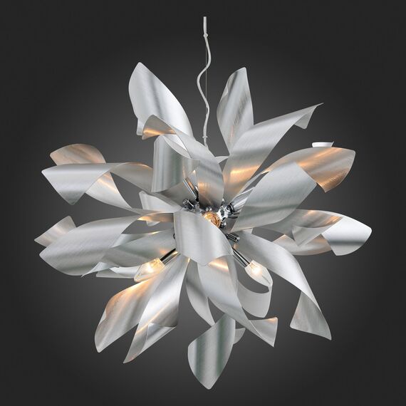 SL453.003.06E Люстра подвесная ST-Luce Алюминий/Алюминий E14 6*40W SPIRAGLIO, изображение 5