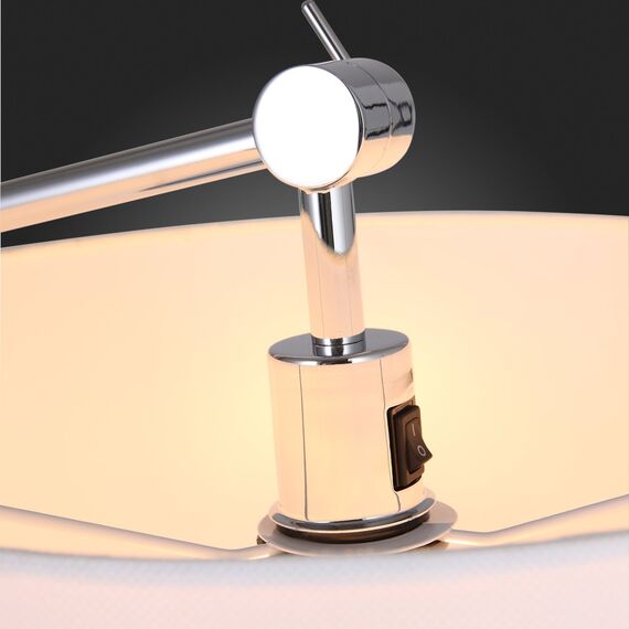 SL460.105.01 Торшер ST-Luce Хром/Белый E27 1*60W (из 2-х коробок) MARCIA, изображение 8