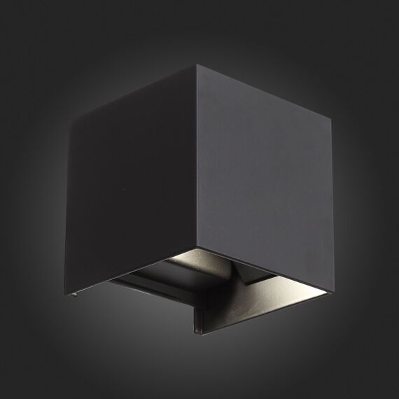 SL560.401.02 Светильник уличный настенный ST-Luce Черный/Черный LED 2*3W 4000K STAFFA, изображение 2
