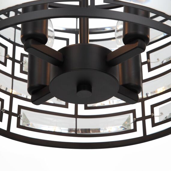 SL665.403.04 Люстра подвесная ST-Luce Черный/Черный, Прозрачный E14 6*40W CHIAREZZA, изображение 9