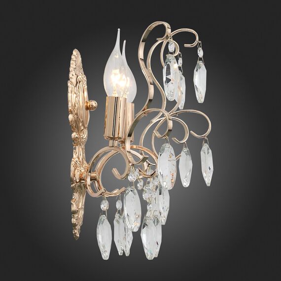 SL846.201.02 Бра ST-Luce Золотистый/Прозрачный E14 2*40W ORECCHINI, изображение 8