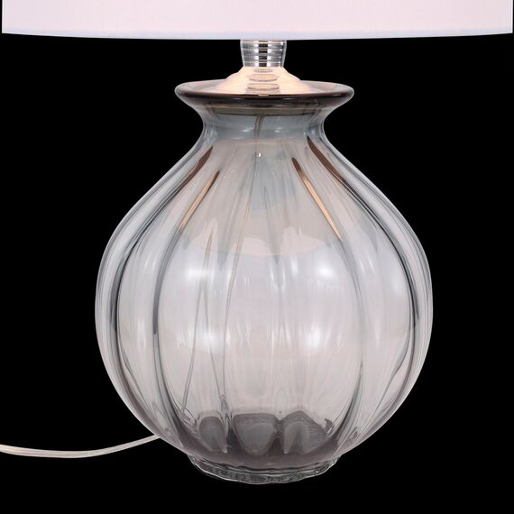 SL968.404.01 Прикроватная лампа ST-Luce Хром, Дымчатый/Белый E27 1*60W AMPOLLA, изображение 4