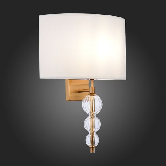 SLE105711-01 Светильник настенный Латунь, Прозрачный/Белый E14 1*40W RAMER, изображение 2