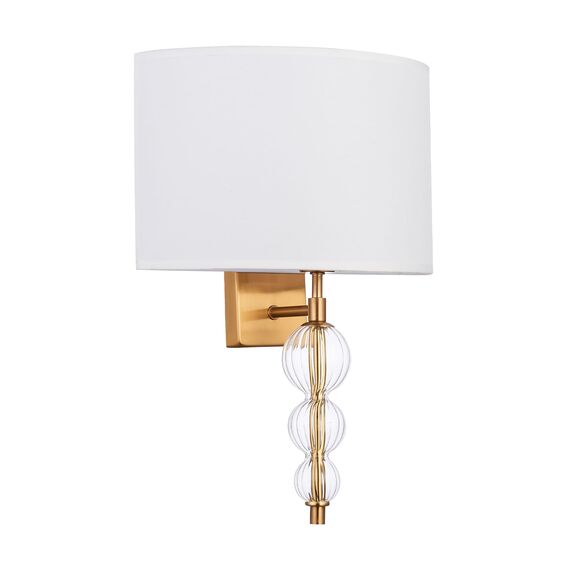 SLE105711-01 Светильник настенный Латунь, Прозрачный/Белый E14 1*40W RAMER, изображение 4