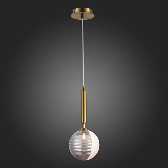 SLE1096-203-01 Подвес Матовое золото/Белый, Дымчатый G9 LED 1*5W AVEIRO, изображение 2