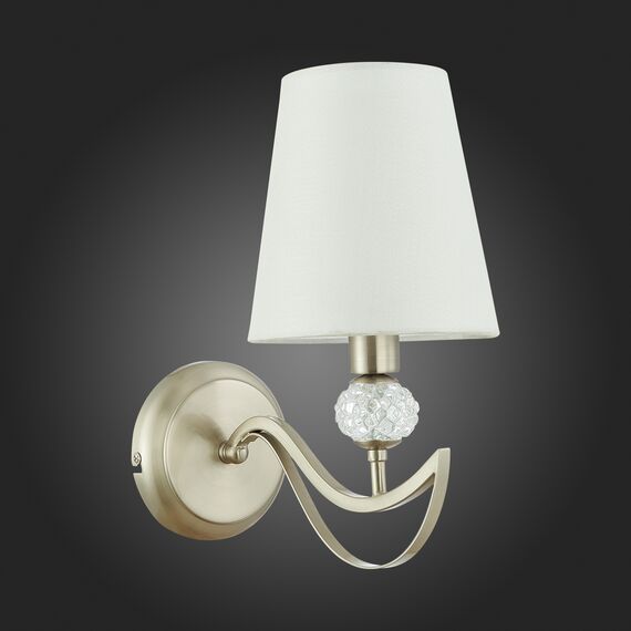 SLE111201-01 Светильник настенный Никель, прозрачный/Белый E14 1*40W BERGAMO, изображение 5