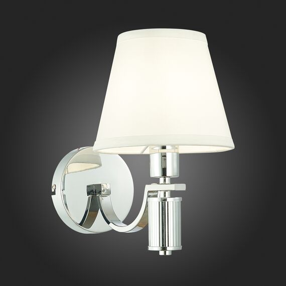 SLE111301-01 Светильник настенный Хром/Белый E14 1*40W MONZA, изображение 2