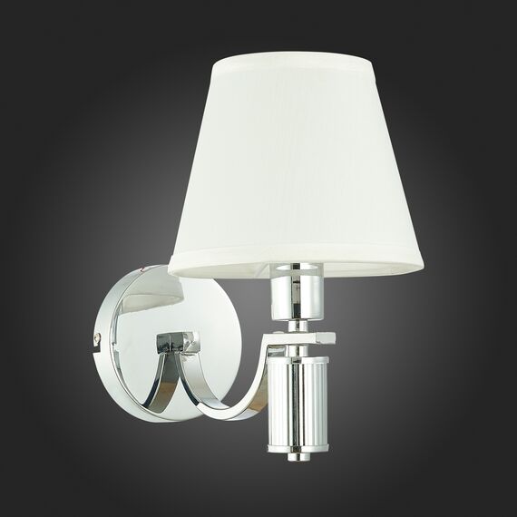 SLE111301-01 Светильник настенный Хром/Белый E14 1*40W MONZA, изображение 5