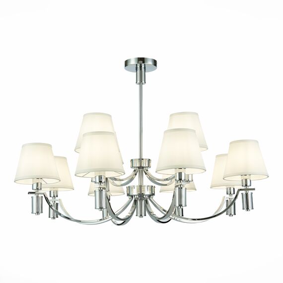 SLE111303-12 Светильник подвесной Хром/Белый E14 12*40W MONZA, изображение 3