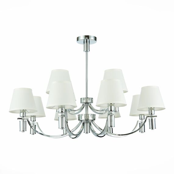 SLE111303-12 Светильник подвесной Хром/Белый E14 12*40W MONZA, изображение 6