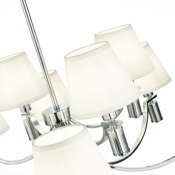 SLE111303-12 Светильник подвесной Хром/Белый E14 12*40W MONZA, изображение 9