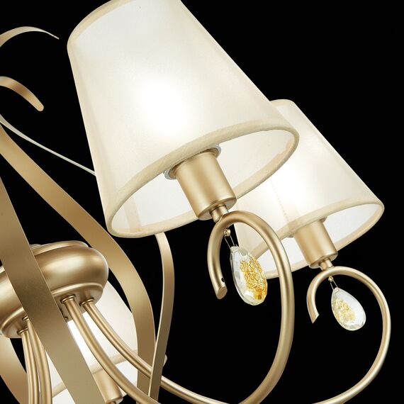 SLE111403-05 Светильник подвесной Шампань/Шампань E14 5*40W FOGGIA, изображение 7