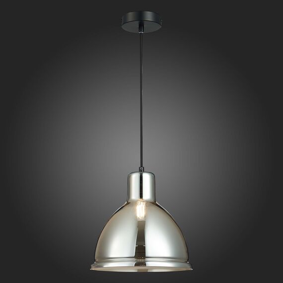 SLE114713-01 Подвес Черный/Хром E27 1*60W BACCHI, изображение 2