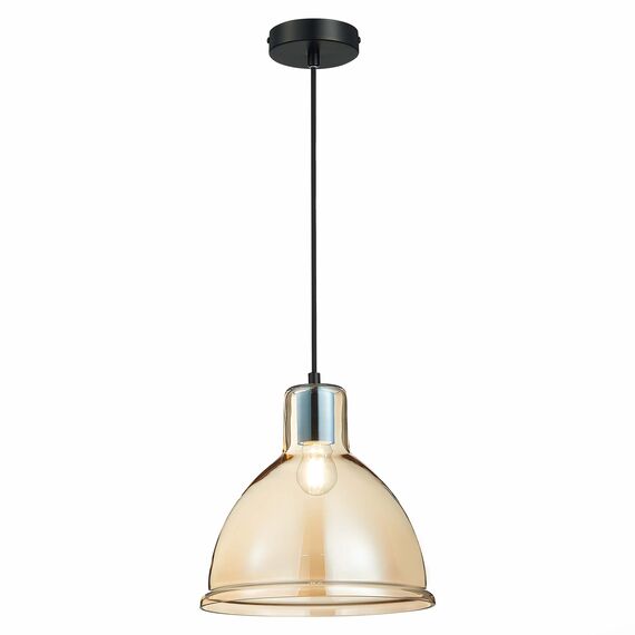 SLE114723-01 Подвес Черный/Янтарный E27 1*60W BACCHI, изображение 3