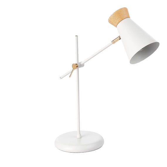 SLE1252-504-01 Прикроватная лампа Белый, Золотистый/Белый, Дерево E27 1*60W ALFEO, изображение 6