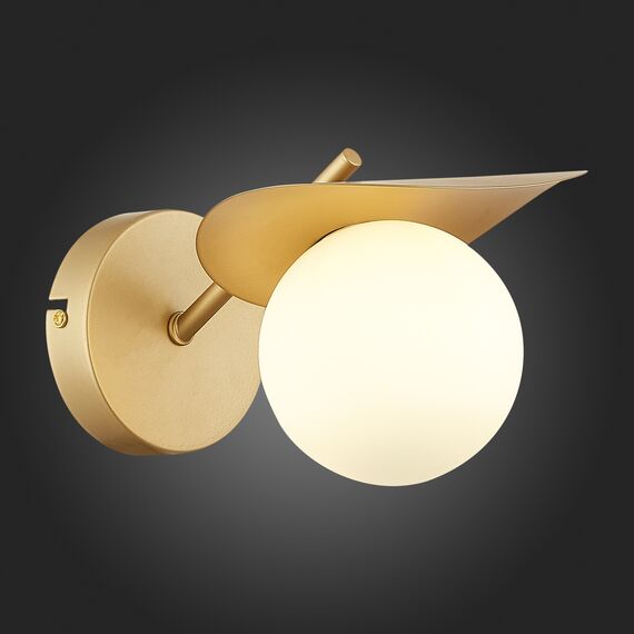 SLE220501-01 Светильник настенный Золотистый/Белый G9 1*5W BOLZANO, изображение 2