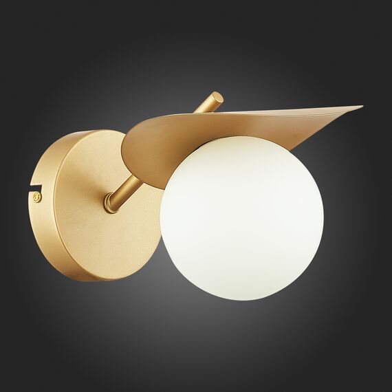 SLE220501-01 Светильник настенный Золотистый/Белый G9 1*5W BOLZANO, изображение 5