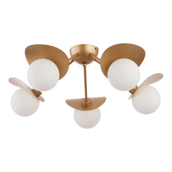 SLE220502-05 Светильник потолочный Золотистый/Белый G9 5*5W BOLZANO, изображение 4