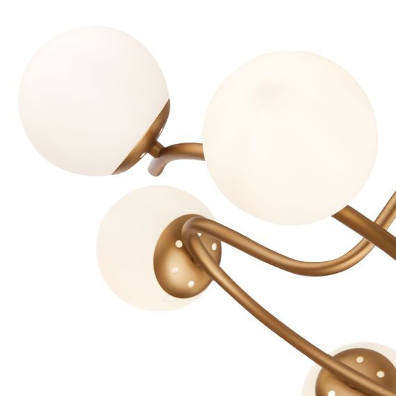 SLE220602-06 Светильник потолочный Золотистый/Белый E14 6*40W CALABRIA, изображение 6