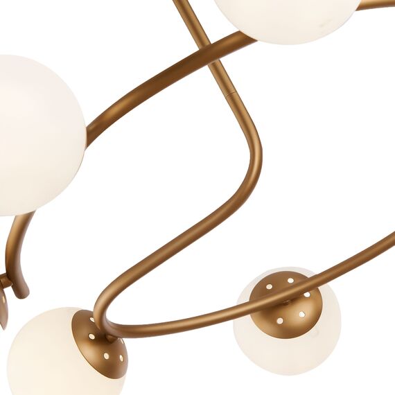 SLE220602-08 Светильник потолочный Золотистый/Белый E14 8*40W CALABRIA, изображение 5