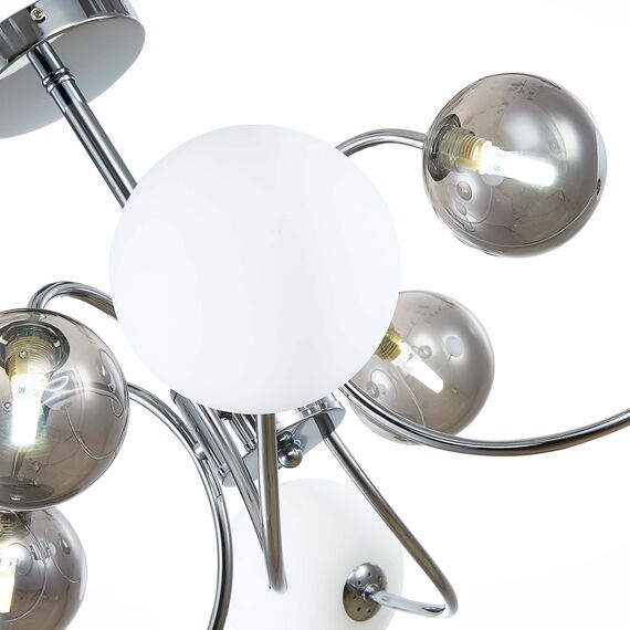 SLE220912-08 Светильник потолочный Хром/Белый, Дымчатый G9 LED 8*5W FORMAE, изображение 5