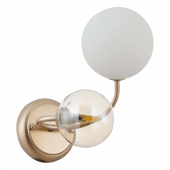 SLE220921-02 Светильник настенный Золотистый/Белый, Янтарный G9 LED 2*5W FORMAE, изображение 4