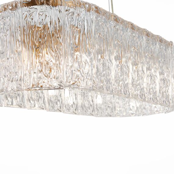 SLE283203-10 Светильник подвесной Золотистый/Прозрачный E27 10*40W RIDA, изображение 6