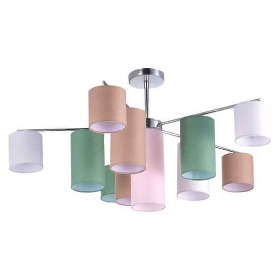 SLE300602-11 Светильник потолочный Хром/Белый, Бежевый, Зеленый E14 11*40W ESSENZA, изображение 4