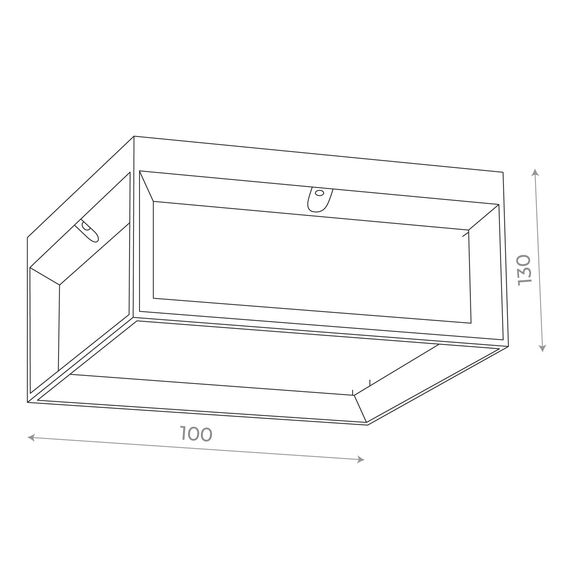 SL077.402.01 Светильник уличный потолочный ST-Luce Черный/Белый LED 1*12W 3000K CUBISTA, изображение 7