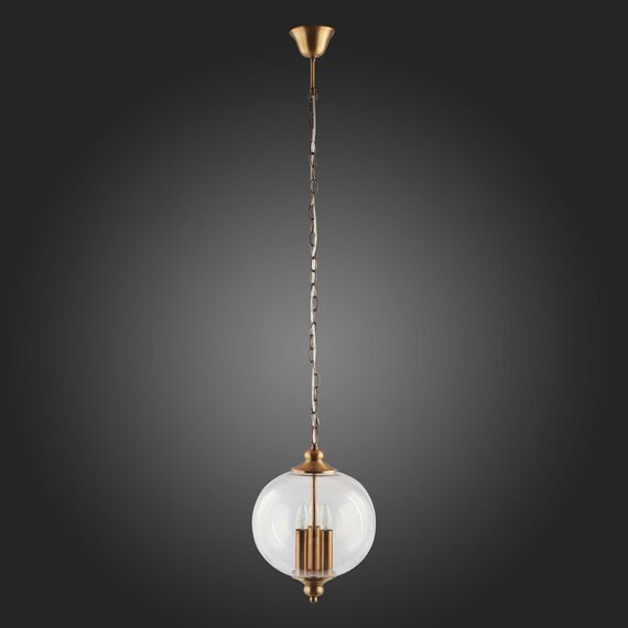 SL362.203.03 Светильник подвесной ST-Luce Золотистый/Прозрачный E14 3*60W LATERIA, изображение 2