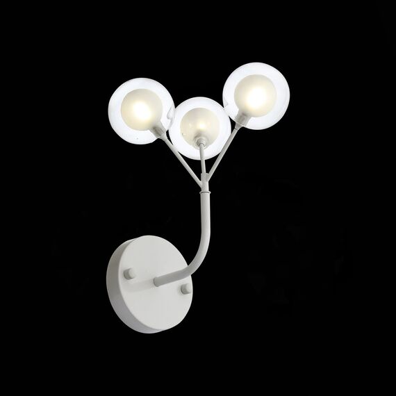 SL376.501.03 Бра ST-Luce Белый/Белый,Прозрачный G4 LED 3*2W DEMELE, изображение 4