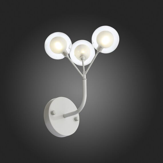 SL376.501.03 Бра ST-Luce Белый/Белый,Прозрачный G4 LED 3*2W DEMELE, изображение 5