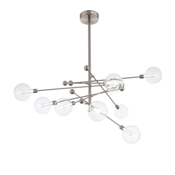 SL377.302.08 Люстра потолочная ST-Luce Никель/Прозрачный LED 8*4,5W 3000K GIACIO, изображение 3