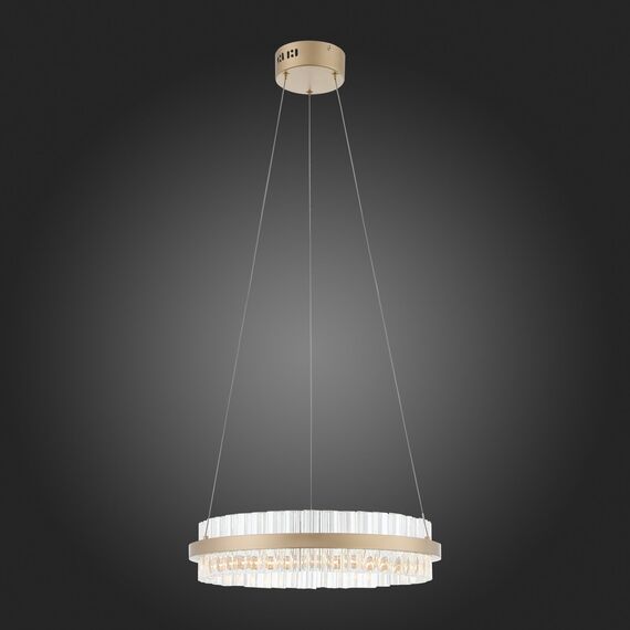 SL383.203.01 Светильник подвесной ST-Luce Золотистый/Золотистый, Прозрачный LED 1*34W 3000K CHERIO, изображение 2
